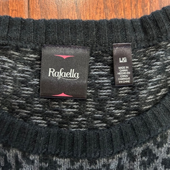 2 sweater dresses tunic gray black leopard print long sleeved - Picture 7 of 13